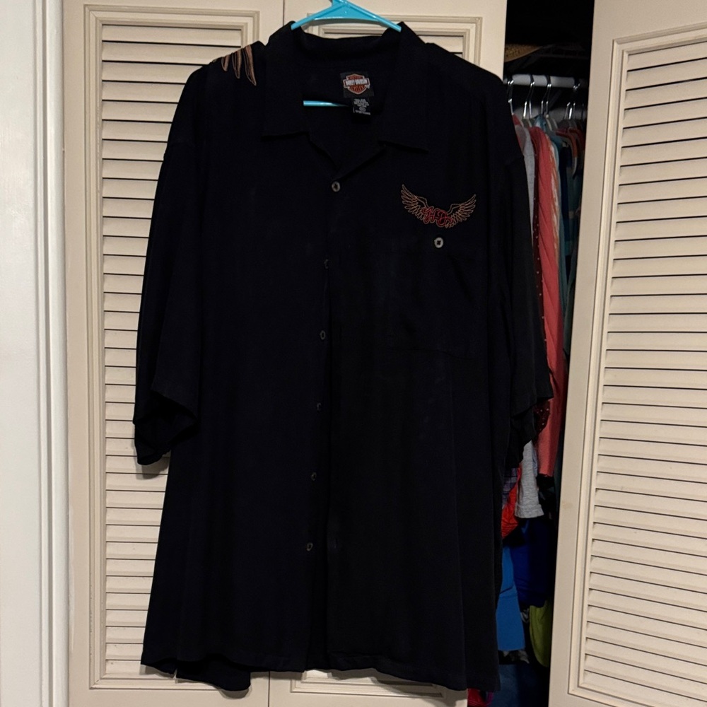 Harley-Davidson Black Silk Shirt